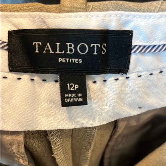 Talbots woman's classic Tan pants size 12 P - Picture 2 of 13